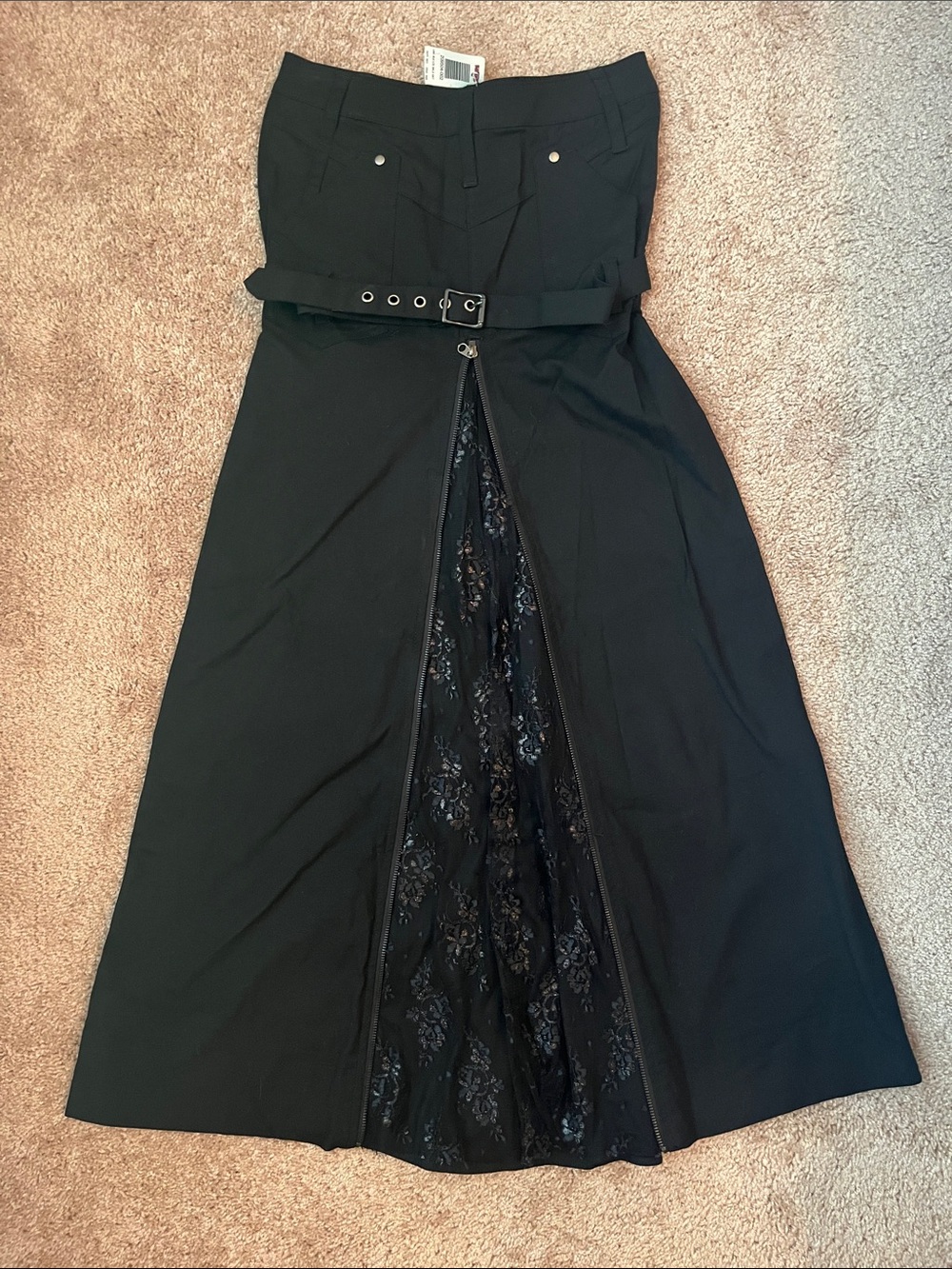 NWT Lip Service Hot Topic Goth Black Lace Skirt - Picture 7 of 11